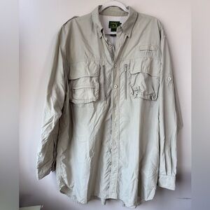 Cabela's Guidewear Button Up Vented Fishing Outdoor Shirt - Size XL/Tall